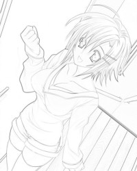 Malvorlage Anime kostenlos 2