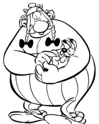 Malvorlage Asterix und Obelix kostenlos 3