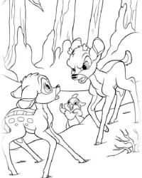 Malvorlage Bambi kostenlos 2