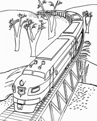 Malvorlage Brücke kostenlos 2