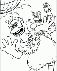 Malvorlage Chicken Run kostenlos 2