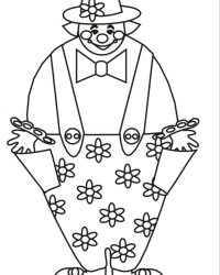 Malvorlage Clown kostenlos 3