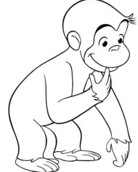Malvorlage Coco Der neugierige Affe kostenlos 1