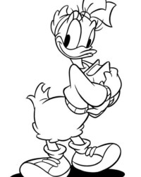Malvorlage Daisy Duck kostenlos 3