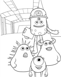 Malvorlage Die Monster Uni kostenlos 3