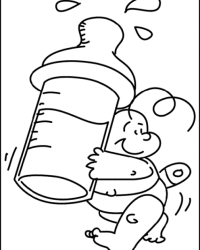 Malvorlage Flasche kostenlos 2