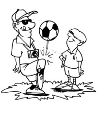 Malvorlage Fussballspieler kostenlos 2