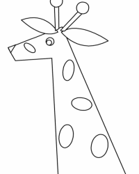 Malvorlage Giraffe kostenlos 2