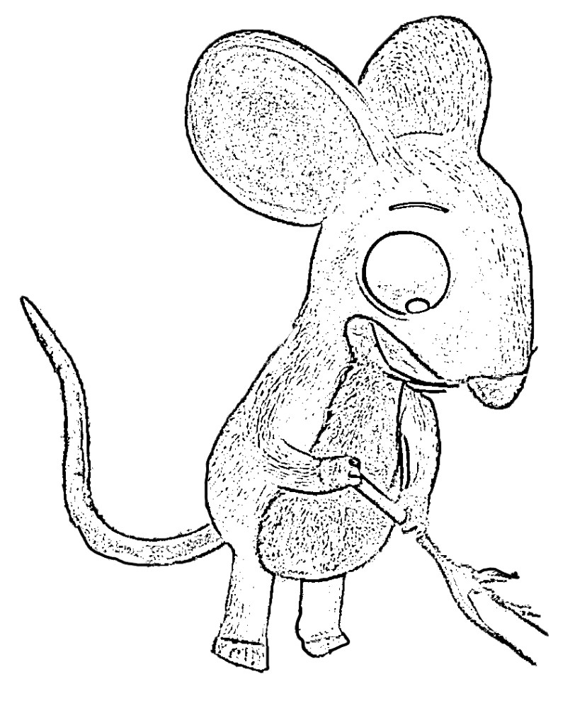 Ausmalbilder zum Drucken Malvorlage Grüffelo kostenlos 6