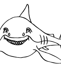 Malvorlage Haifisch kostenlos 2