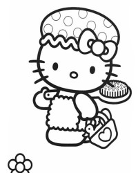 Malvorlage Hello Kitty kostenlos 2