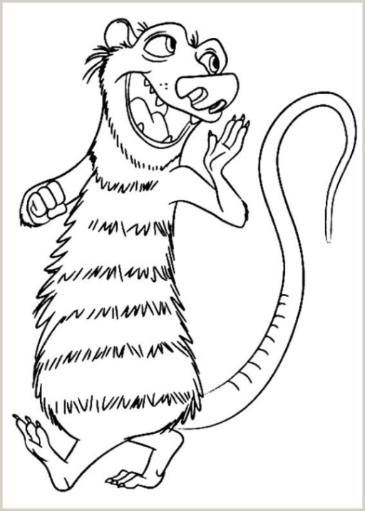 Ausmalbilder zum Drucken Malvorlage Ice Age 4 Voll