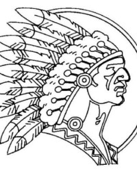 Malvorlage Indianer kostenlos 4