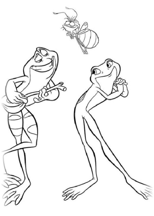 ausmalbilder zum drucken malvorlage küss den frosch