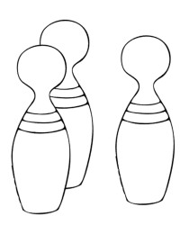 Malvorlage Kegel kostenlos 3