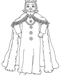 Malvorlage König kostenlos 3