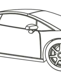 Malvorlage Lamborghini kostenlos 1