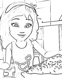 Malvorlage Lego Friends kostenlos 1