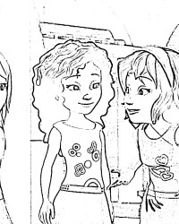 Malvorlage Lego Friends kostenlos 2