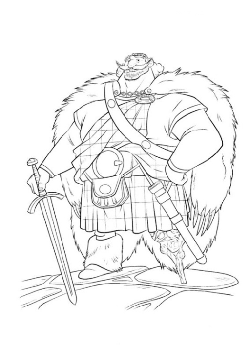 Ausmalbilder zum Drucken Malvorlage Merida Legende der