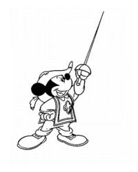 Malvorlage Micky, Donald, Goofy – Die drei Musketiere kostenlos 2