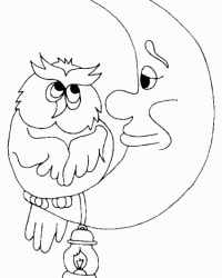 Malvorlage Mond kostenlos 1