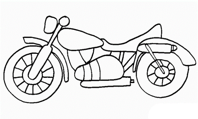 motorcycle clip art coloring coloring pages