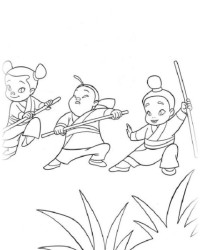 Malvorlage Mulan kostenlos 2