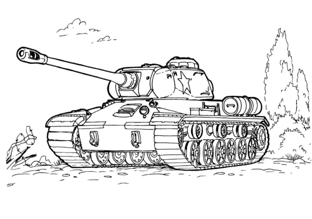 ausmalbilder zum drucken malvorlage panzer kostenlos 4