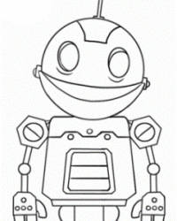 Malvorlage Roboter kostenlos 1