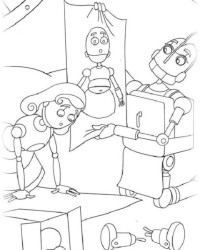 Malvorlage Roboter kostenlos 2
