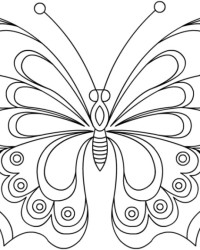 Malvorlage Schmetterling kostenlos 1