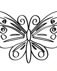 Malvorlage Schmetterling kostenlos 2