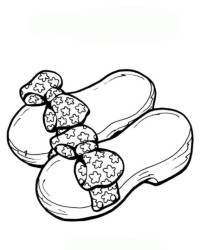 Malvorlage Schuhe kostenlos 1