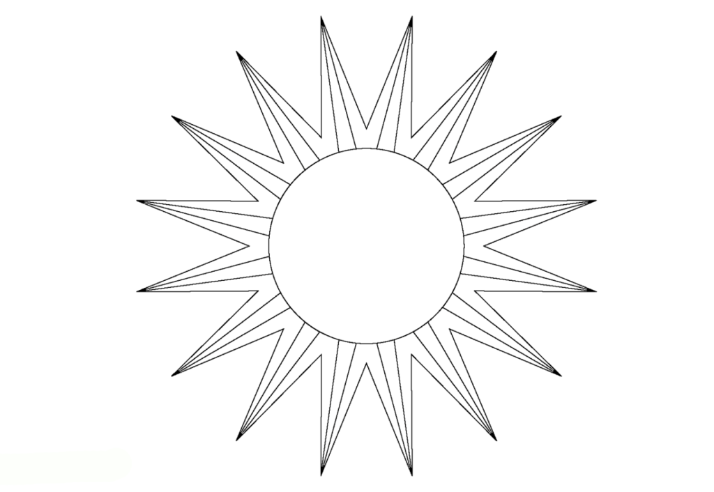 Malvorlage Sonne kostenlos 2