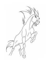 Malvorlagen von Spirit – Der wilde Mustang kostenlos zum ...