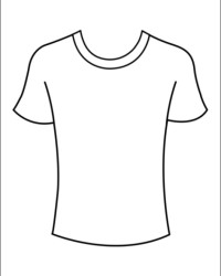 Malvorlage T-Shirt kostenlos 2