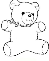 Malvorlage Teddybär kostenlos 2