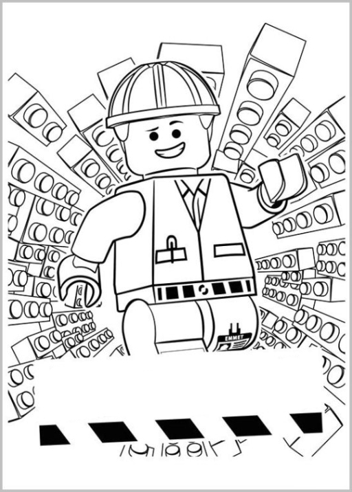 ausmalbilder zum drucken malvorlage the lego movie kostenlos 1