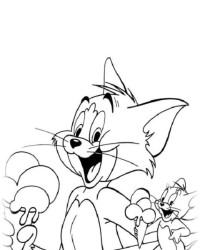 Malvorlage Tom und Jerry kostenlos 2