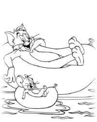 Malvorlage Tom und Jerry kostenlos 3