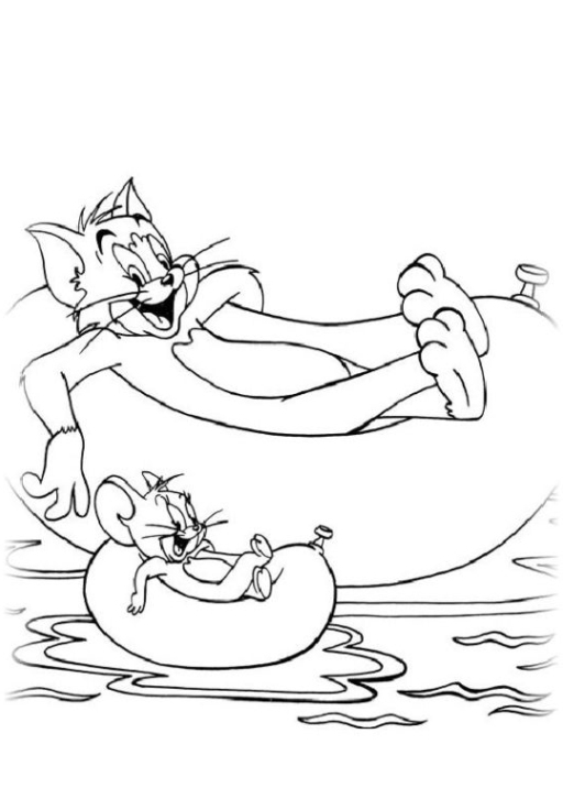 Malvorlage Tom und Jerry kostenlos 3