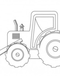 Malvorlage Traktor kostenlos 4