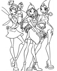 Malvorlage Winx Club kostenlos 2