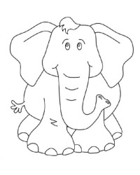 Malvorlage elefant kostenlos 6