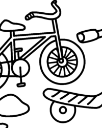 Malvorlage fahrrad kostenlos 2