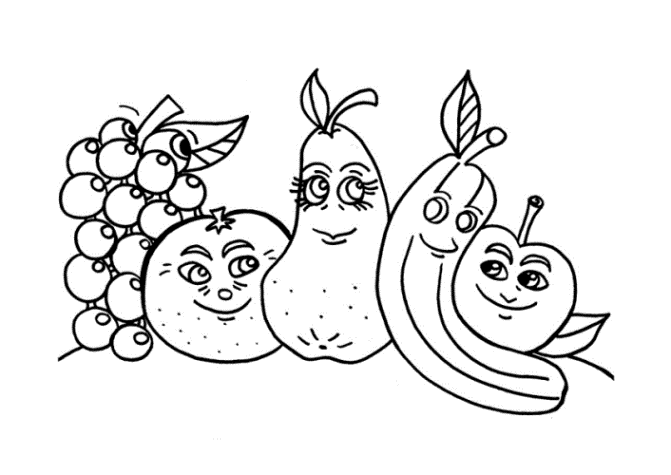 Malvorlage Obst Coloring and Malvorlagan